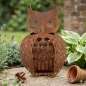 Preview: Edelrost-Gartenfigur „Eule“ – Ein stimmungsvoller Blickfang für Ihr Grünes Reich